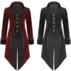 Fashion Mens Tailcoat Black / Maroon Velvet Goth Steampunk Aristocrat Regency Jacket by Clothing4all2017 steampunk buy now online Fashion Mens Tailcoat Black / Maroon Velvet Goth Steampunk Aristocrat Regency Jacket by Clothing4all2017 steampunk buy now online