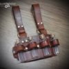 Leather belt hanger with bottles, steampunk accessory, costume accessory, cosplay, steampunk bottles, dnd, larp, rpg, apothacery by Discombobulous steampunk buy now online