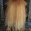 long Gold tulle bustle skirt bustle wrap ribbon tie on burlesque costume dance Victorian steampunk half tutu - One Size XS - plus by SistersEnchanted steampunk buy now online