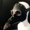 Plague doctor Mask Hat Plague Mask Faux Leather bird mask Jackdaw Steampunk Masquerade Mask halloween costume mask with beak by HigginsCreek steampunk buy now online