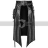 Punk Rave Mens Dieselpunk Half Skirt Kilt | Black Gothic Long Kilt | Steampunk Kilt | Gladiator Kilt | Kilt for Pride by LeatherEraCrafts steampunk buy now online