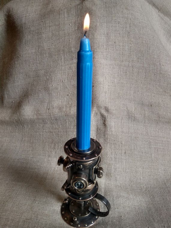 Steampunk candle holder or pen holder by TheTimeOnTheWall steampunk buy now online