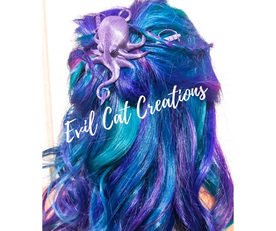 THE OG KRAKEN Hair Cage 3D Printed Unique Accessory Pin Clip Brooch Scarf Shawl Steampunk Pirate Beauty Fashion by EvilCatCreations steampunk buy now online