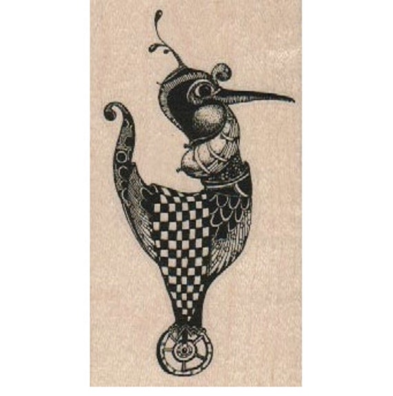 un mounted rubber stamp Steampunk bird steampunk zentangle art stamps original design by Mary Vogel Lozinak no 18835 by pinkflamingo61 steampunk buy now online