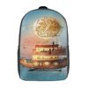 17 Inch Laptop Backpack,Fantasy Steampunk Airship Flies in A Starry Sky,Business Travel Anti Theft Computer Daypack Slim Durable School Bag steampunk buy now online