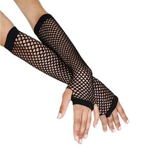 Gloves Baby Boys Long Fishnet Gloves 7 Assorted Colours Party Fancy Dress Tutu (New Black), One Size steampunk buy now online
