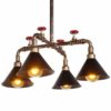 CHHD Vintage Industrial Iron Metal Pendant Ceiling Light Steampunk Retro LOFT Creative Metal Water Pipe Chandelier Bar Restaurant Decoration Kitchen Farmhouse Chandelier E27 steampunk buy now online
