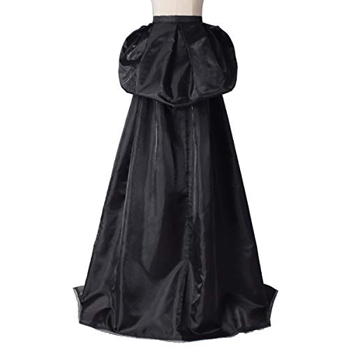 GRACEART Burlesque Trailing Overskirt Bustle Train Rococo Gown (Black)(Size: One Size) steampunk buy now online
