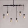 Industrial Style Metal Multi-Light Large Pendant Lighting Hanging Pipe Light Water Pipe Lamp Fixture Antique Wrought Iron Steampunk Ceiling Lights Use 10 E27 Bulbs in Black Finish Retro lamp steampunk buy now online
