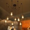Chandeliers ® Vintage Industrial Pendant Ceiling Light Steampunk Retro LOFT Creative Birdcage Iron Chandelier 8 Lights Bar Restaurant Cafe Lighting Fixtures (Bulbs Not Included) Chandelier steampunk buy now online