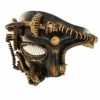 Steampunk Metal Cyborg Mesh Venetian Mask,Gold Masquerade Mask For Halloween Costume Party/Phantom Of The Opera/Mardi Gras Ball steampunk buy now online