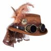 Boland 10235880 54562 Specspunk Deluxe Hat with Glasses, Brown, Steampunk, Headwear, Theme Party, Carnival steampunk buy now online