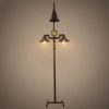 N/Z Home Equipment 2 lights Loft Retro Industrial Floor Lamp 190cm Nostalgic Wrought Iron Metal Pipe Standing Lantern E27 Study Decor Antique High Table Light American Steampunk Reading Desk Lighting steampunk buy now online