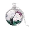 Marc Chagall Pendant Necklace 25mm Canvas Painting Round Print Photo Necklaces Glass Dome Jewelry steampunk buy now online