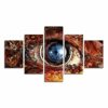 Leyruk 5 Piece Modern decor home wall art for the Hall image be Steampunk eyes poster abstract on canvas oil painting canvas print (No Frame) Unframed HY49 size: 50 inch x30 inch steampunk buy now online