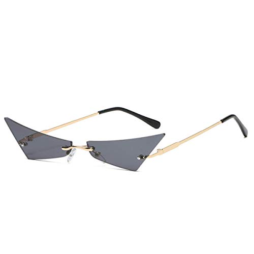 NMD&LR Sunglasses, Personality Punk Rimless Metal Narrow-Rim Small Frame Sunglasses for Men and Women, Uv400 Protection, Suitable for Parties, Travel, Beaches steampunk buy now online