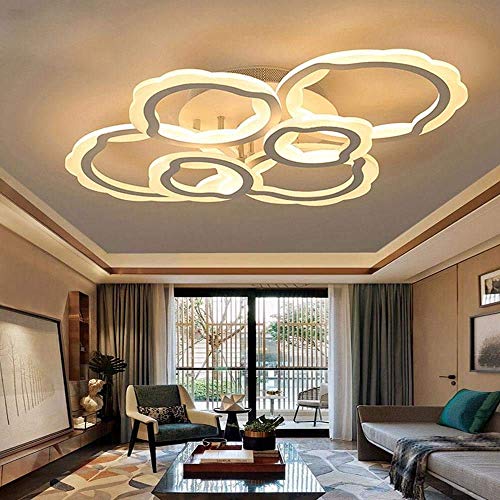 GH-YS 75W LED Art Ceiling Light Matte White Ceiling Light Acrylic Modern Lighting Beautiful Elegant Elegant Simple Light L75cm steampunk buy now online