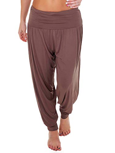 Love My Fashions Womens Pants Trousers Alibaba Harem Ankle Cuff, Plain - Mocha, Large X-Long steampunk buy now online