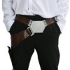 Halloween Solo Belt with Buckle Cosplay Men Leather Waistband with Gun Holster Fancy Dress Costume Clothing Merchandise Accessories steampunk buy now online