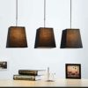 GH-YS Modern Dining Table Restaurant Pendant Lights Chandelier Ceiling Light 3 Way Round Black E27 × 3 × 40W Max [Energy Level A ++] steampunk buy now online