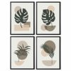 Minimalist Abstract Wall Art Set of 4 - Modern Home Decor Abstract Prints Collection Perfect For Bathroom Bedroom or Living Room (Unframed) A4 Size steampunk buy now online