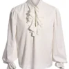 Gemijacka Mens Ruffled Shirts Medival Pirate Captain Gothic Shirt Halloween Long Sleeve Costume Blouse Tops steampunk buy now online Gemijacka Mens Ruffled Shirts Medival Pirate Captain Gothic Shirt Halloween Long Sleeve Costume Blouse Tops steampunk buy now online