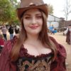 Burgundy and Black Corset Costume, Renaissance, Pirate, Steampunk, Peasant Blouse, Shirt, Chemise, Victorian, Western by SilverLeafCostumes steampunk buy now online
