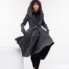 Cloak with Hood, Long Hooded Cape, Oversized Hoodie, Gothic Clothing Women by Fraktura steampunk buy now online