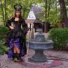 Maleficent Costumes, Black with Lace Corset, Front Lacing Detail, Sleeping Beauty, Mistress of Evil, Renaissance Corset, Cosplay by SilverLeafCostumes steampunk buy now online