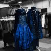 Royal Blue Pirate Ballgown, Pirate Dress, Victorian, Vampire Ballgown, Renaissance Corset, Halloween, Steampunk Wedding, Masquerade by SilverLeafCostumes steampunk buy now online