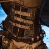 Steampunk brown corsage / corset with straps by AkimaLoft steampunk buy now online