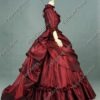 Victorian 5PC Bustle Dress, Victorian Vamp Costume for Women, Taffeta Christmas Holiday Ball Gown, Vampire Princess of Darkness Costume by VictorianChoice steampunk buy now online