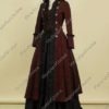 Victorian Steampunk Coat Dress, Darkness Military jacket, Victorian Vampire Halloween Costume, Voodoo Magic Ladies Captain Hook Costume by VictorianChoice steampunk buy now online