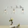 Modern Suspension Gloss 3 Platinum Lampshade 35 Cm Sheet Metal Glass Compatible with LED E27 Max. 3 X 40 Watt Bedroom Living Room Kitchen Cafe [Energy Class A++] steampunk buy now online