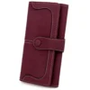 UTO Women RFID Long Bifold Wallet 18 Card Slots Card Holder 5.5" Phone Pocket Vegan Leather Dark Purple steampunk buy now online