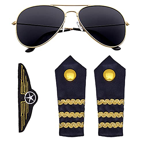 WIDMANN ? Pilot Costume Set, One Size (00085) steampunk buy now online