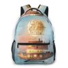 Travel Laptop Backpack,Fantasy Steampunk Airship Flies In A Starry Sky,Large Business Water Resistant Anti Theft Computer Daypack Slim Durable College School Bookbag steampunk buy now online