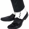 Smiffys Men's gaiters with buttons, White, One Size steampunk buy now online