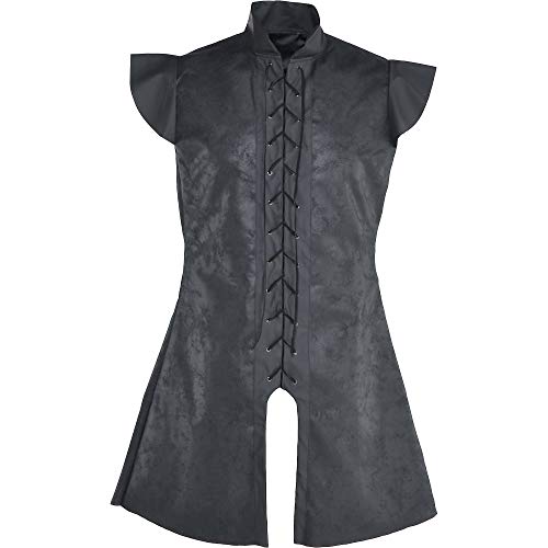Amscan 847298-55 (PKT) Adult Mens Warrior Tunic Black (Standard), Multi-coloured steampunk buy now online