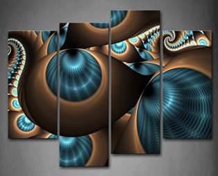 Abstract Blue Brown Like Several Holes Wall Art Painting The Picture Print On Canvas Abstract Pictures For Home Decor Decoration Gift steampunk buy now online