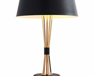 Desk Lamp E14 Light Study Office Modern Simple Living Room Decoration Bedroom Reading Lamp Plating Gold Color 6 Pole Painted Wrought Iron Small Pretty Waist Black Table Lamp steampunk buy now online