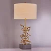 Desk lamp American Retro Creative Ring Table Lamp Living Room Bedroom Bedside Desk Study Reading Light 38 * 38 * 80cm Fabric steampunk buy now online Desk lamp American Retro Creative Ring Table Lamp Living Room Bedroom Bedside Desk Study Reading Light 38 * 38 * 80cm Fabric steampunk buy now online