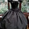 Custom made corset dress lace up back long skirt with lace choker necklace wedding steampunk gothic victorian dress choice of colour by steampunkageboho steampunk buy now online