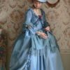 Forget-me-not Blue Marie Antoinette Dress, Victorian inspired rococo Baroque costume dress Parisian Wedding Shoes by MiniDonuts steampunk buy now online