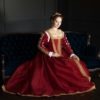Red and Gold Renaisance Dress, 1500s Italian Renaissance Gown by FiorentinaCostuming steampunk buy now online