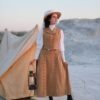 Traveling set - skirt "Beatrix" and vest "Suffragette" in Edwardian Victorian style by Gibsongirldress steampunk buy now online