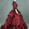 Victorian 5PC Bustle Dress, Victorian Taffeta Christmas Holiday Ball Gown, Historical Holiday Dress, Christmas Party Masquerade Gown by VictorianChoice steampunk buy now online