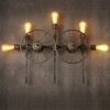 Industrial Vintage Wall Lights Iron Art Car Wheel Water Pipe Wall Lamp Retro E27 40W Max For Restaurant, Cafe, Bar, Kitchen,Bedroom steampunk buy now online