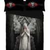 ONLY LOVE REMAINS Duvet & Pillows Case Covers Set for Queensize Bed Artwork By Anne Stokes steampunk buy now online