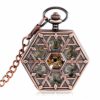 Gentleman Pocket Watch, Pocket watch,Rose Gold Mechanical Pocket Watch Nurse Hexagon Manual Winding (Color : Rose gold) steampunk buy now online